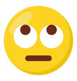 rolling eyes face vector image