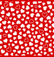 seamless pattern with hearts vector image