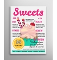 magazine cover sweets vector image