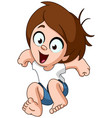 jumping kid vector image