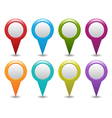 map pointers vector image vector image