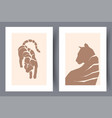 printable wall art poster set vector image
