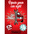car repair banner vector image vector image