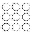 set hand drawn square vector image