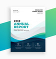 stylish annual report business brochure template vector image