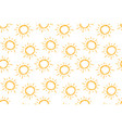 hand drawn doodle suns seamless pattern children vector image