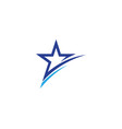star logo template icon vector image