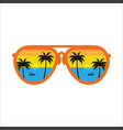 beach glasses design template vector image