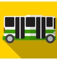 bus flat icon vector image vector image