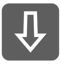 Arrow down flat squared icon Royalty Free Vector Image