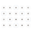 smileys and emoji line icons set editable stroke vector image