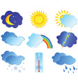 Weather elements Royalty Free Vector Image - VectorStock