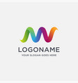 modern abstract and colorful letter logo icon vector image