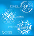 modern virtual interface design vector image vector image