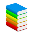 colorful books vector image vector image