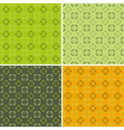 4 retro seamless pattern vector image