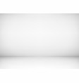 empty studio room interior white wall and floor vector image