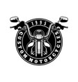 motorcycle logo vector image