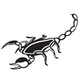 scorpion pandinus imperator vector image vector image