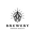 brewing company logo logo vintage vector image vector image