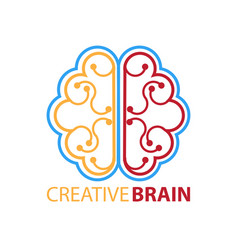 Creative brain logo Royalty Free Vector Image - VectorStock