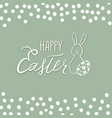 happy easter greeting card spring holiday vector image