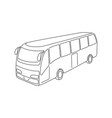 bus icon of transportation vector image