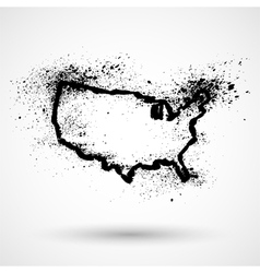 Map state california usa Royalty Free Vector Image