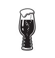 ipa beer glass india pale ale glass hand drawn vector image