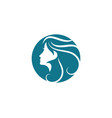 woman silhouette character vector image