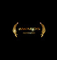 gold best awards nomination concept vector image vector image