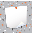halloween note paper vector image