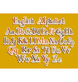 hand cut alphabet vector image