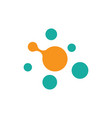 molecule logo design vector image