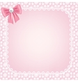 lace frame on pink background vector image