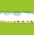 spring nature background with blue vector image vector image