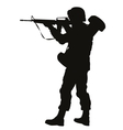 aiming soldier warriors theme vector image vector image
