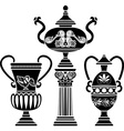 greek vases vector image