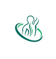 creative chiropractic vector image vector image