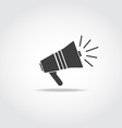 loudspeaker black icon vector image vector image