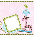 template greeting card vector image vector image