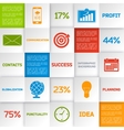 business infographic squares vector image