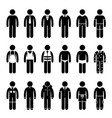 clothes clothing attire for different occasions vector image