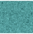 doodles hand drawn food seamless pattern vector image