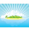 island paradise vector image vector image