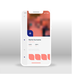 Red cafe menu ui ux gui screen for mobile apps Vector Image
