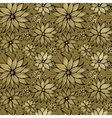 floral golden seamless pattern vector image vector image