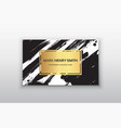 set black and gold design templates vector image vector image