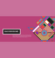 abstract colorful rectangle background for banner vector image vector image