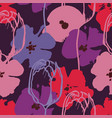 colorful anemone and tulip flowers pattern vector image vector image